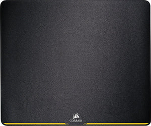 Compatible with most laser and optical gaming mice; textile-weave surface; cloth construction; antiskid rubber base