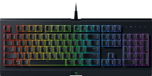 Razer Chroma customizable backlightingSoft cushioned gaming-grade keysWired USB connectivity10-Key roll-over anti-ghostingFully programmable keys with on-the-fly macro recordingSpill-resistant durable design