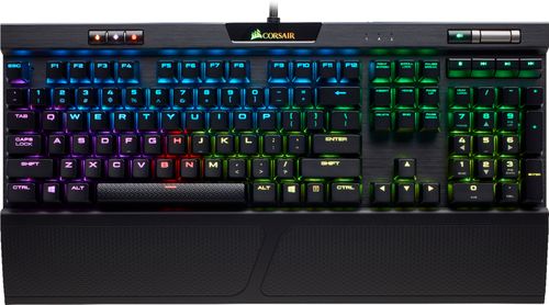 CORSAIR - Gaming K70 RGB MK.2 RAPIDFIRE Mechanical Wired CHERRY MX Speed Switch Keyboard with RGB Back Lighting - Black