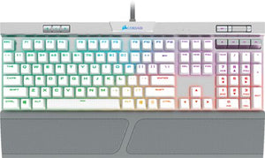 CORSAIR - Gaming K70 RGB MK.2 SE Mechanical Wired CHERRY MX Speed Switch Keyboard with RGB Back Lighting - Silver Anodized Brushed Aluminum