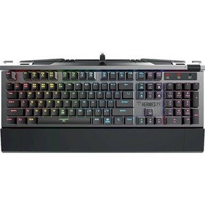 Compatible with PCUSB connectivityButton functions: macros buttons, keys lock and Windows key lockBacklit keysBuilt-in numeric keypadPalm rest