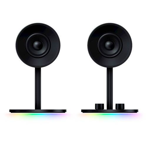Compatible with most audio devices with a 3.5mm output; bass reflex; 3' full-range driver; LED effects; AC power adapter and 3.5mm to 3.5mm cable included