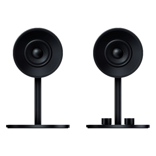 Compatible with most audio devices with a 3.5mm output; bass reflex; 3' full-range driver; AC power adapter and 3.5mm to 3.5mm cable included
