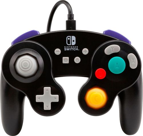 Pull off precise attacks using octagonal gated sticks, larger A button, and nostalgic muscle memory on this officially licensed GameCube-style wired controller for Nintendo Switch.