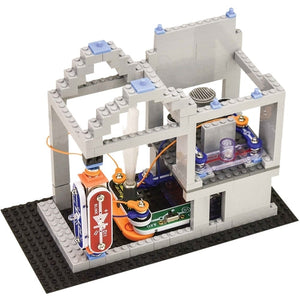 Lets you build 20 models of buildings; learning; battery-powered; suitable for ages 8 and up