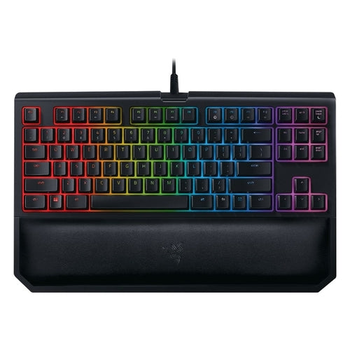 Compatible with PCUSB connectivityBacklit keysRazer Green switchesPalm rest