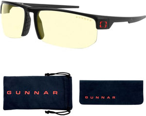 GUNNAR Gaming Glasses; Torpedo; Frame Color: Onyx; Lens Color: Amber