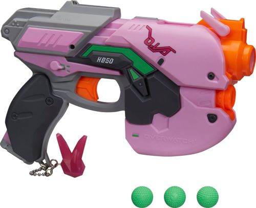 Bunny chain attached; holds up to 3 rounds; 90 feet per second velocity; trigger lock; for ages 14 and up