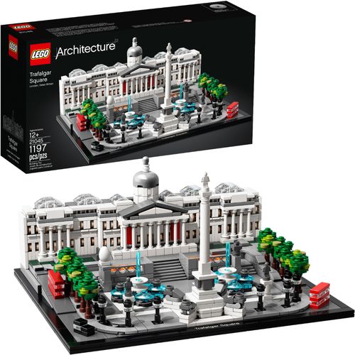 Lets you build Trafalgar Square; 1,197 pieces; suitable for ages 12 and up