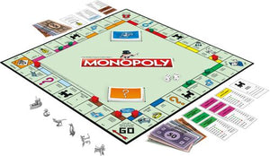 Monopoly game; for 2 to 8 players; for ages 8 and older