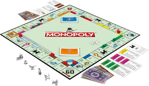 Monopoly game; for 2 to 8 players; for ages 8 and older