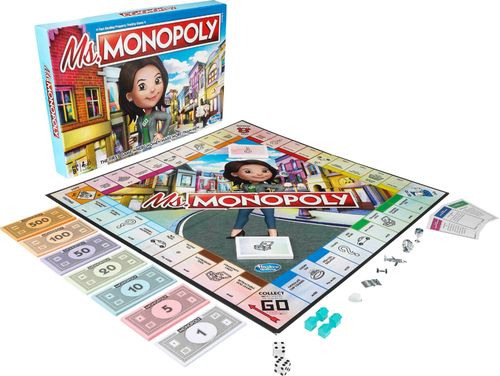 Monopoly game; for 2 to 6 players; for ages 8 and older