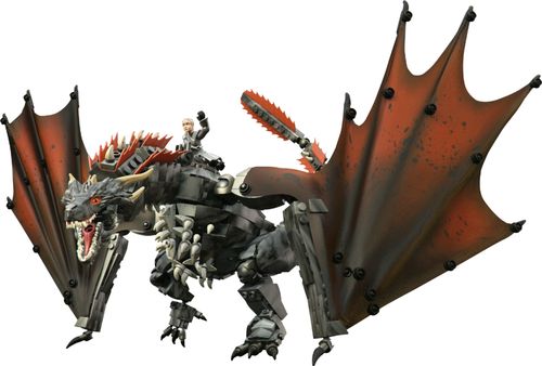 Buildable black and red-scaled Drogon; poseable Daenerys Targaryen micro action figure; can be combined with Mega Construx building sets; recommended for ages 16 and up