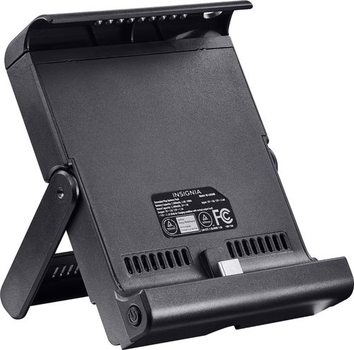 Compatible with Nintendo Switch Lite; 5000 mAh capacity; rechargeable lithium battery; USB Type-C cable included; built-in stand; dedicated power button; ventilation cutouts