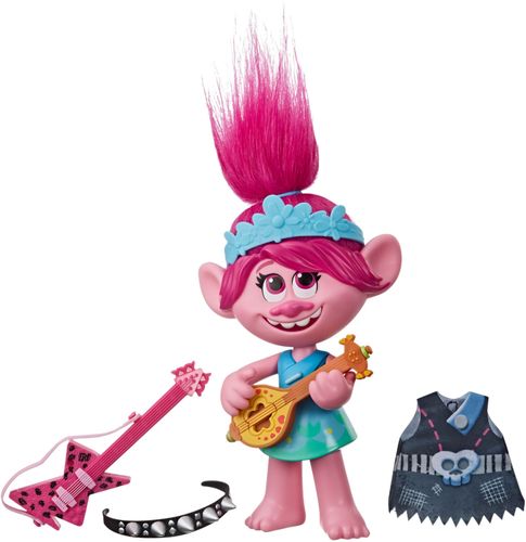 DreamWorks Trolls movie-inspired design; changeable outfits; 2 different sound options; for children ages 4 and up