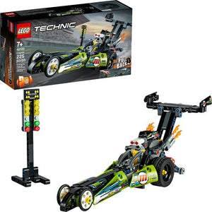 Learn advanced elements of engineering, and build dragster replica; 225 pieces; authentic details; suitable for children ages 7 and up