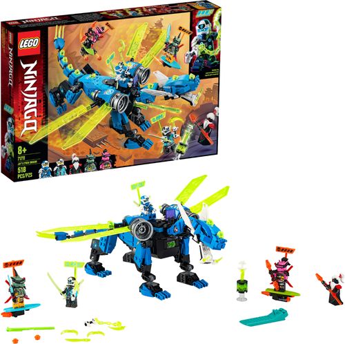 Buildable play set with Cyber Dragon and mini figures; 518 pieces; 5 mini figures included; suitable for children ages 8 and up