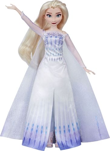 Item selection is random when you buy onlineKids can sing along with this Musical Adventure dollComes with beautiful outfit inspired by Disney's Frozen 2Battery-operated doll (batteries included)Suitable for kids ages 3 and up