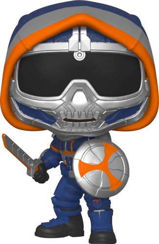 Black Widow movie-inspired design; Taskmaster with Shield figure; freestanding construction; suitable for children ages 3 and up