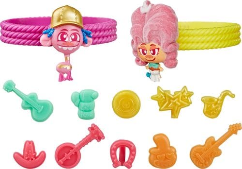 Item selection is random when you buy online2 Tiny Dancers movie-inspired figures, 2 bracelets, and 10 charms includedAllows you to build out epic Trolls journeyCollectible figuresSuitable for children ages 4 and up