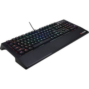 Compatible with PCUSB connectivity12 buttons104 keysBacklit keysKontact Red switchesBuilt-in numeric keypadPalm rest