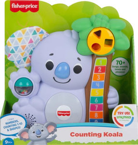 The Linkimals&#8482; Counting Koala is an adorable musical friend for baby who loves climbing, eating leaves, and singing about numbers. As little animal lovers make their way up and down the palm tree, pressing all the buttons as they go, they'll hear all about koala life and counting 1-10!