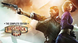 First-person shooter, action game; BioShock Infinite: Burial at Sea Episodes 1 and 2 expansion and Clash in the Clouds DLC