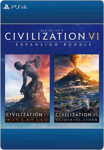 Expansion bundle includes: Rise and Fall, Gathering Storm expansions; new civilizations, new leaders, and a variety of new units, districts, wonders, buildings and more