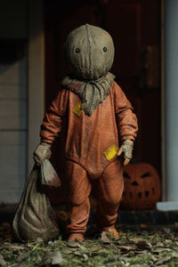 From the delightfully deranged 2007 cult classic film Trick R Treat, Sam joins NECA's Ultimate line! The mysterious trick-or-treater gets a deluxe release with all-new, highly articulated body and accessories galore