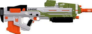 Includes: blaster, bolt, rail riser, module attachment, clip, 10 darts, and instructions.Ages 8 and upWARNING: CHOKING HAZARD &#8211; Small parts. Not for children under 3 years.Requires 4x 1.5v C alkaline batteries (not included).