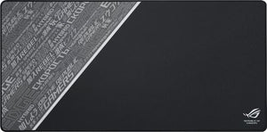 ROG Sheath BLK LTD with extra-large, gaming-optimized cloth surface, anti-fraying stitched frame, and non-slip rubber base