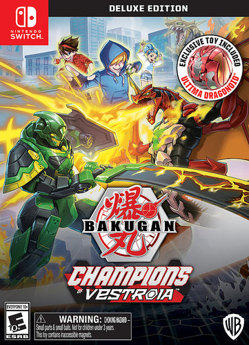 Bakugan: Champions of Vestroia is an all-new action role-playing game with an original story that expands on the hit TV series and brings the Bakugan universe to the Nintendo Switch for the very first time.