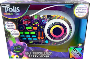 Trolls World Tour DJ Trollex Party Mixer from Ekids with light up spinning turntable