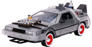 This is one of the most well-known vehicles as seen on-screen in Back to the Future Part III &#8211; the Time Machine. Each vehicle features the ability to open the doors and view the detailed interior. This collectible is sure to be a standout in any collection.