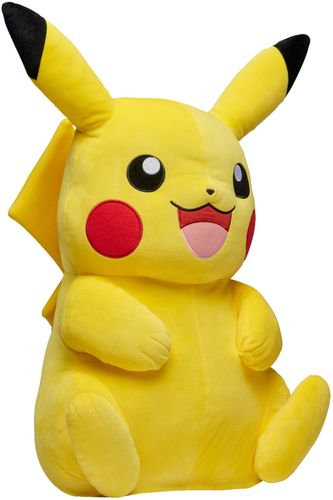 This cute and cuddly 24' Pikachu Plush is ready to join you on your next Pokémon adventure!
