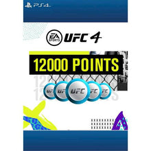 Compatible with PlayStation 4; 12,000 UFC Points; customize your fighter with unlockable gear, emotes, profile cards and more