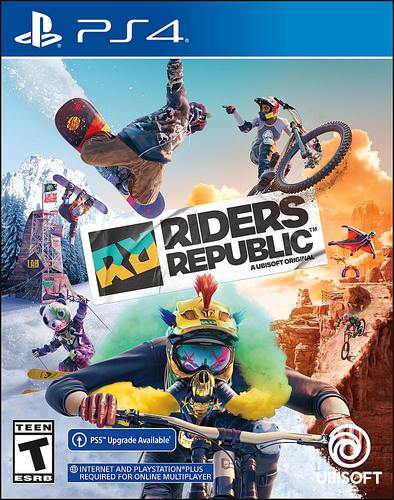 Pre-order now to get the Bunny Pack! Includes custom bunny outfit and snowboard graphic.  Jump into the Riders Republic™ massive multiplayer playground! Bike, ski, snowboard, or wingsuit across an open world sports paradise. Race in mass start events, develop your rider’s career, or kick back with friends and free roam the parks.