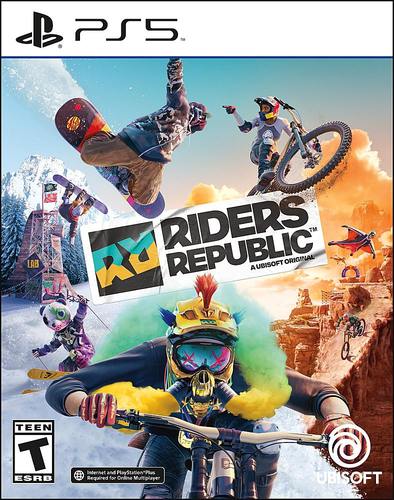 Pre-order now to get the Bunny Pack! Includes custom bunny outfit and snowboard graphic.  Jump into the Riders Republic™ massive multiplayer playground! Bike, ski, snowboard, or wingsuit across an open world sports paradise. Race in mass start events, develop your rider’s career, or kick back with friends and free roam the parks.