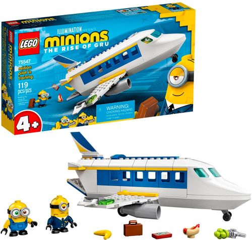 Give Minions fans a high-flying experience with this fun toy LEGO® Minions: Minion Pilot in Training buildable plane set.