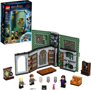A LEGO&#174; Harry Potter&#8482; potion-making playset that looks like a magical book, featuring well-known characters from the Hogwarts&#8482; Potions class.