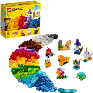 Kids can add a sparkle to any LEGO&#174; creation with this awesome playset &#8211; 8 fun model ideas with transparent LEGO bricks, plus extra LEGO pieces.