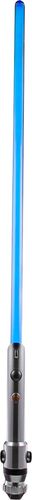 Includes Lightsaber, barrel plug, stand, removable kyber cystal, and instructions. Ages 14 and up. WARNING This toy produces flashes that may trigger epilepsy in sensitized individuals. X3 1.5V AA / LR6 ALKALINE BATTERIES REQUIRED. NOT INCLUDED.