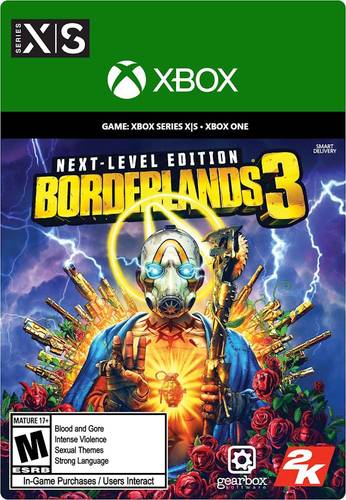 Get extra Borderlands 3 experience; blast through multiple worlds; stop fanatical Calypso twins; bandit clans; extraordinary Vault Hunters; unique abilities, playstyles, and deep skill trees; personalization options; guns and gadgets; comes with additional bonus content; for up to 4 players
