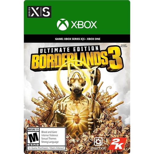Get extra Borderlands 3 experience; blast through multiple worlds; stop fanatical Calypso twins; bandit clans; extraordinary Vault Hunters; unique abilities, playstyles, and deep skill trees; personalization options; guns and gadgets; comes with 2 Season Passes and additional bonus content; for up to 4 players