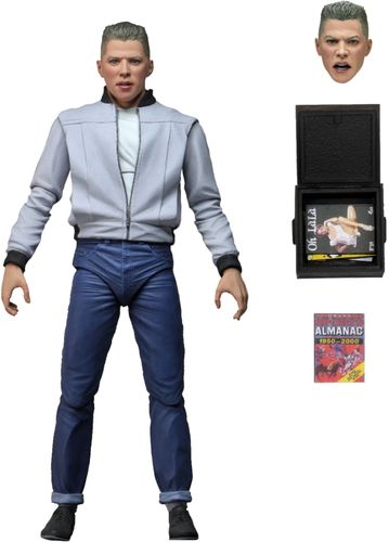 The tough but not too bright antagonist of the Back to the Future franchise, Biff Tannen, bullies his way to the NECA Ultimate line!