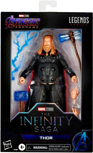 Includes: Thor figure, 5 accessories. Ages 4 and up. WARNING: CHOKING HAZARD – Small parts. Not for children under 3 years.