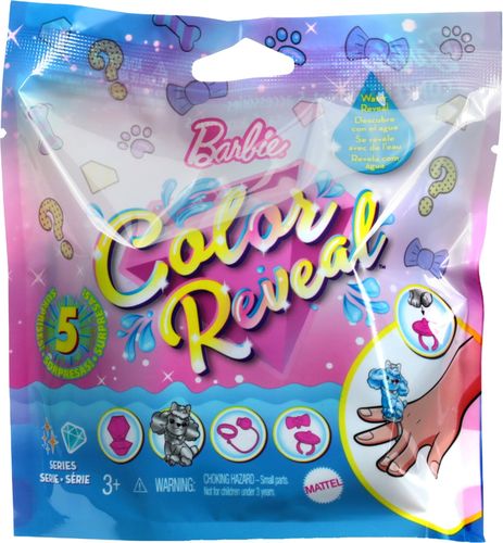 Barbie® Color Reveal™ Pet Set in Diamond-Shaped Case with 5 Surprises