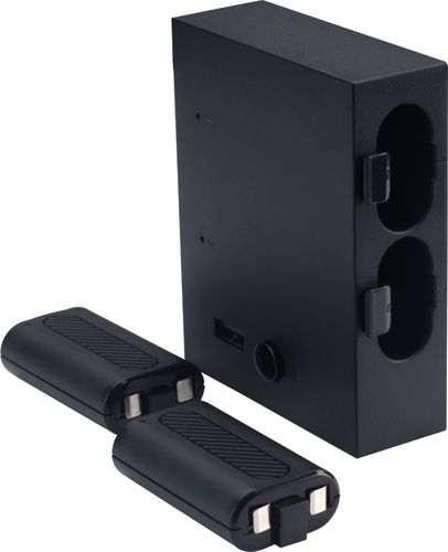 Insignia™ - Side Dock Dual Battery Charger for Xbox Series X - Black