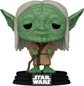 From Star Wars Concept, Yoda, as a stylized Pop! vinyl from Funko! Figure stands 3 3/4 inches and comes in a window display box. Check out the other Star Wars Concept figures from Funko! Collect them all!