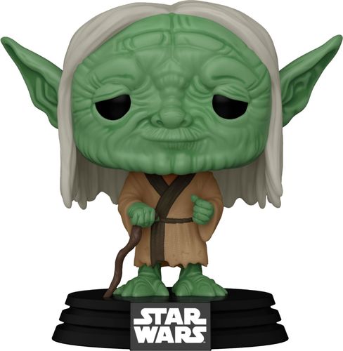 From Star Wars Concept, Yoda, as a stylized Pop! vinyl from Funko! Figure stands 3 3/4 inches and comes in a window display box. Check out the other Star Wars Concept figures from Funko! Collect them all!